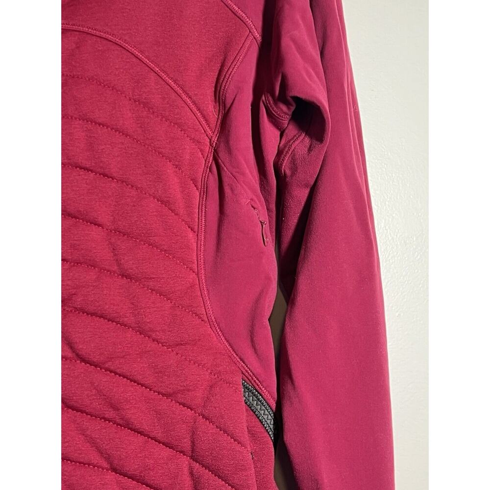 Lululemon VGUC Berry Rumble Fleece Out Full Zip Jacket Gold Zippers Size 8 - Picture 8 of 11